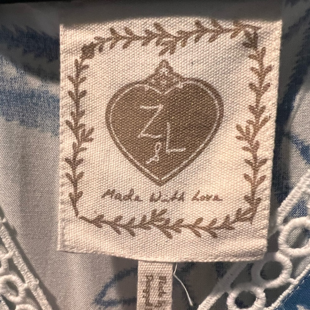 Z & L blue and white dress - Picture 3 of 3